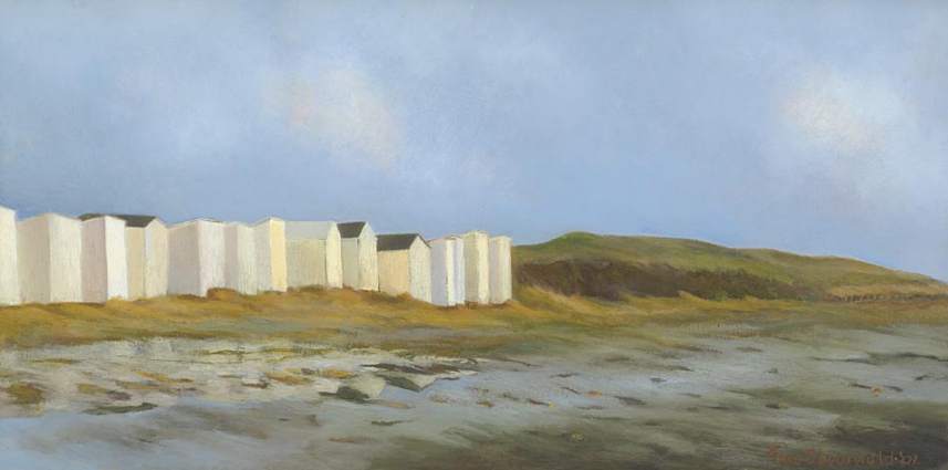 Avondstemming Texelse badhuisjes